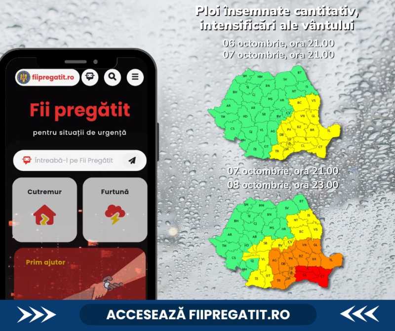 IGSU Emite Recomandări Urgente în Contextul Ploilor Puternice