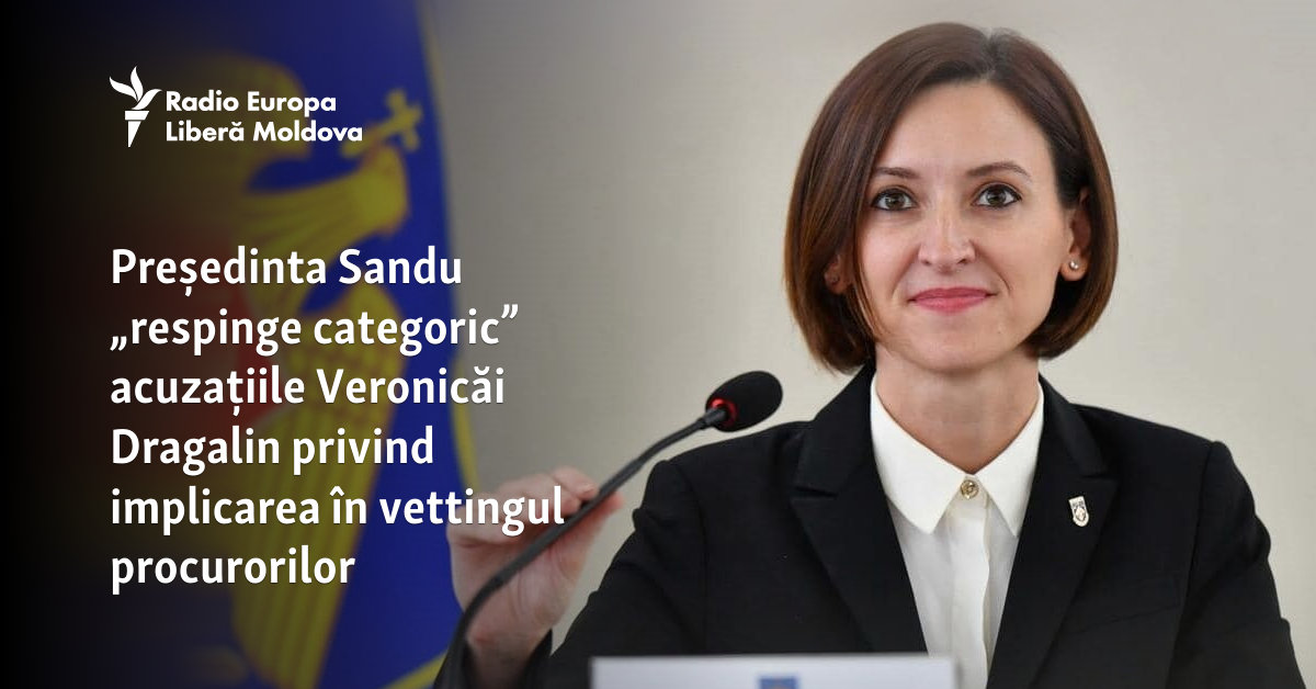 Președinta Sandu este acuzată de insinuări morale și fără probe
